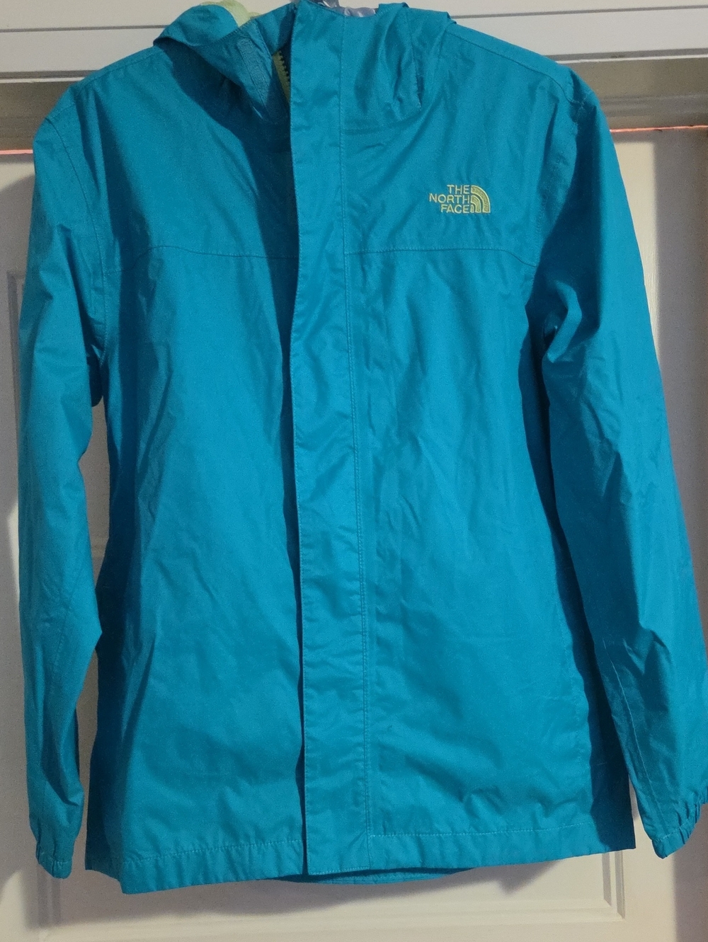 The North Face Kids Teal Hooded Rain Jacket
